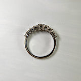 Platinum Graduated Carre Cut Diamond Band