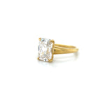 3.05ct Antique Cushion Cut Lab Diamond Ring 20k