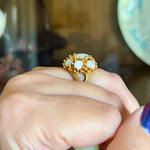 Circa 1970’s Taxco Designer Virgilio Opal Ring 18k