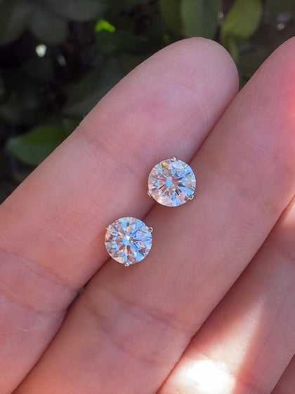 RESERVED for K- 2ctw Lab Grown Diamond Stud Earrings 14k