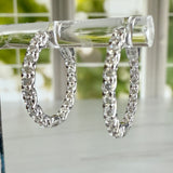 Small Inside Out Lab Diamond Huggie Earrings 14k
