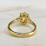 GIA 2.76 carat Old European Cut Diamond Ring 18k