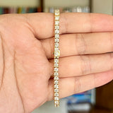 6.8ctw Lab Diamond Tennis Bracelet 14k