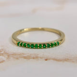 Emerald Band 14k Size 9