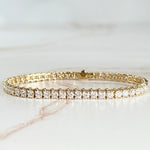 6.8ctw Lab Diamond Tennis Bracelet 14k