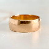 Vintage Wide Gold Band 14k