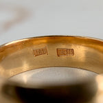 Vintage Wide Gold Band 14k