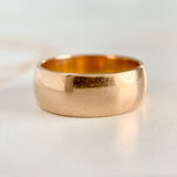 Vintage Wide Gold Band 14k