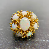 Circa 1970’s Taxco Designer Virgilio Opal Ring 18k