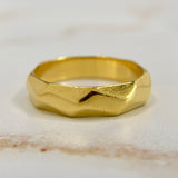 Textured Gold Band 14k