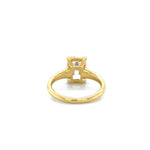 3.05ct Antique Cushion Cut Lab Diamond Ring 20k