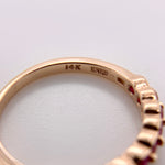 Rose Gold Ruby Effy Band 14k