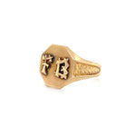 1932 JR Wood and Sons "FB" Signet Ring  14k