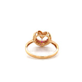 Abstract Heart Ruby Ring 18k