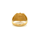 Antique "JA" Shield Signet Ring 14k
