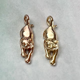 Made to Order Kitty Cat Pendant Yellow Rose or White 14k