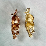Made to Order Kitty Cat Pendant Yellow Rose or White 14k