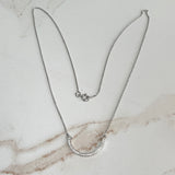 Diamond Half Hoop Necklace 14k