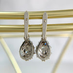 Vintage Diamond Drop Earrings 14k