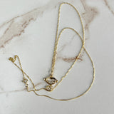 Monkey Diamond Necklace 14k