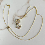 Dog Diamond Necklace 14k