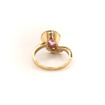 Synthetic Pink Sapphire Ring 14k